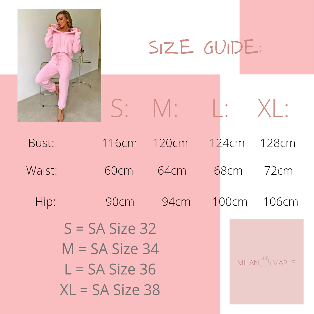 Pink Knit Hoodie & Pant Set