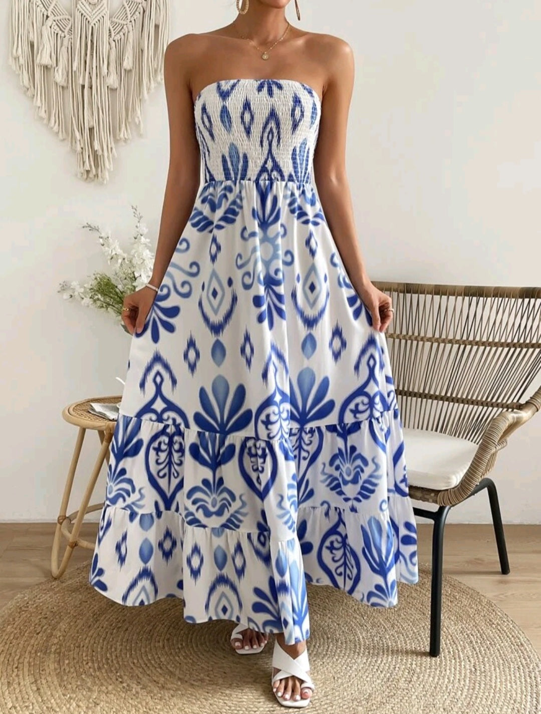 Cassia Ruffle Dress