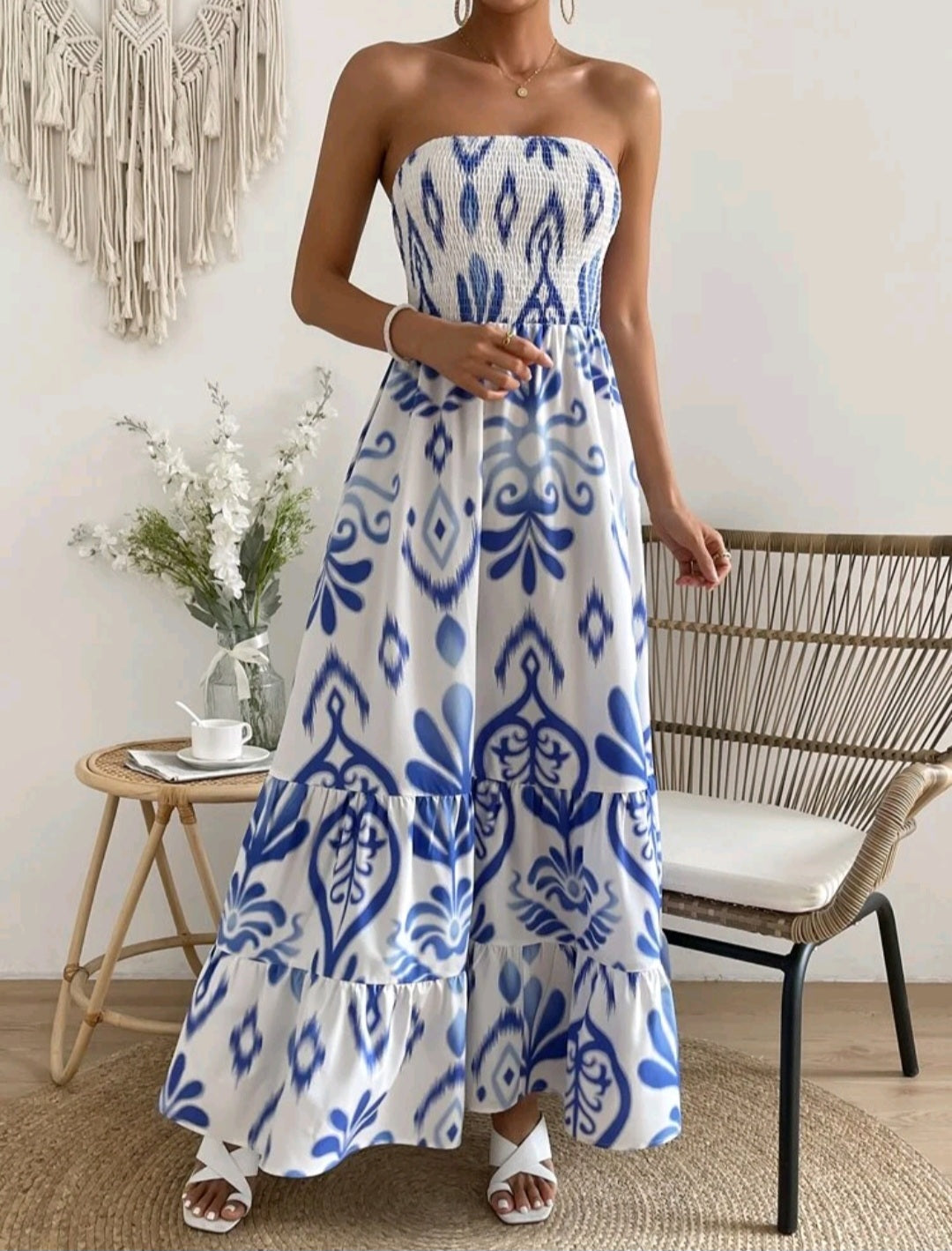 Cassia Ruffle Dress