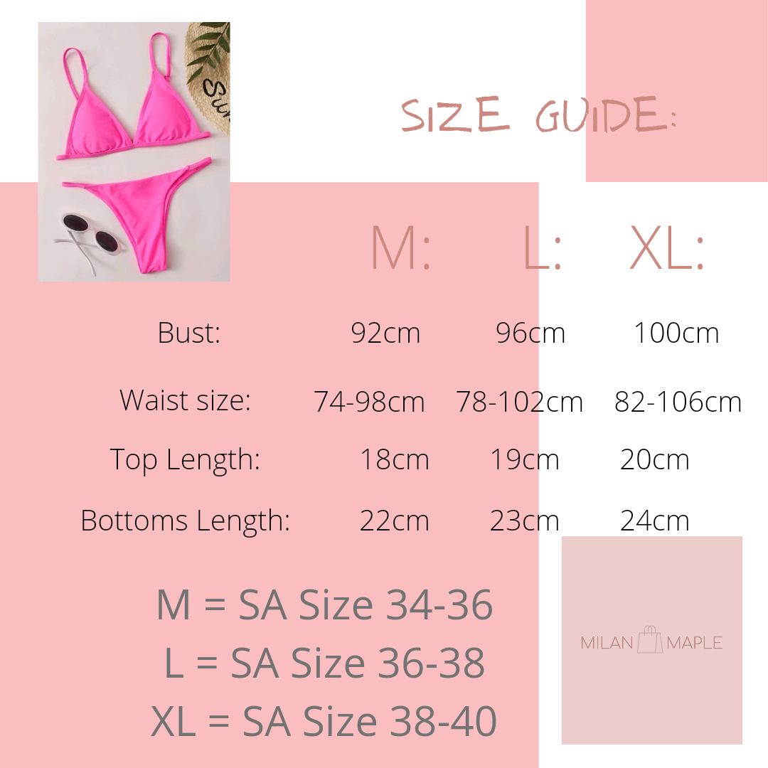 Neon Pink Bikini Set