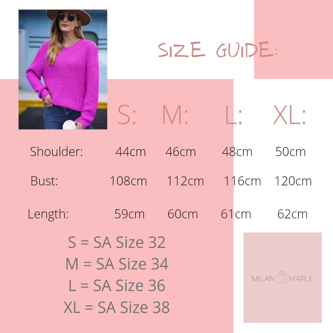 Magenta Chunky Knit Jersey
