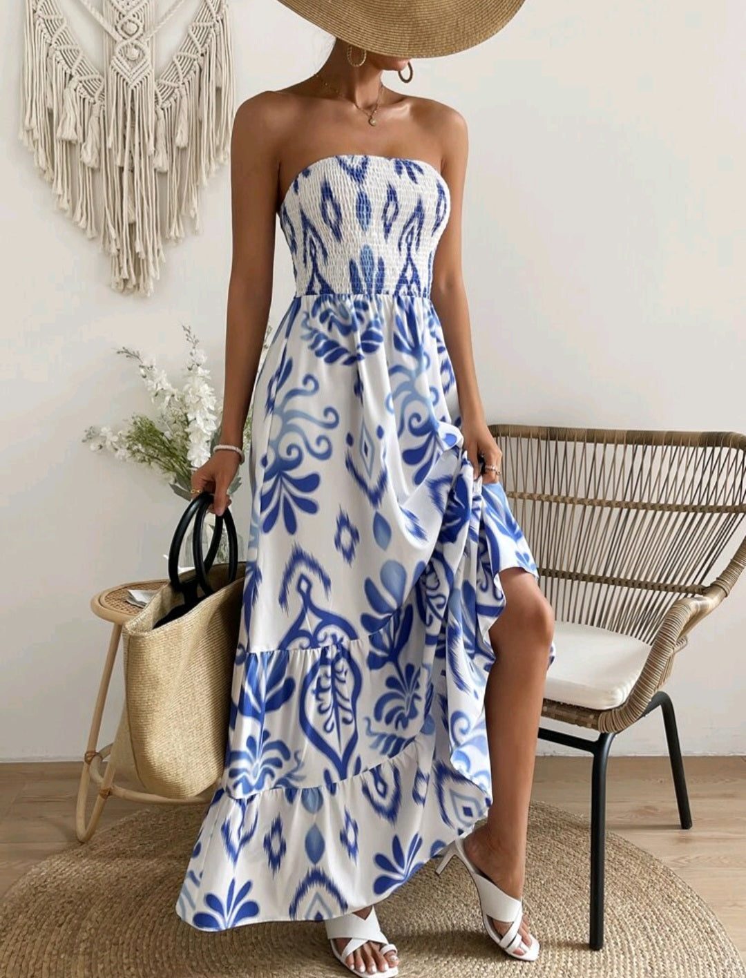 Cassia Ruffle Dress