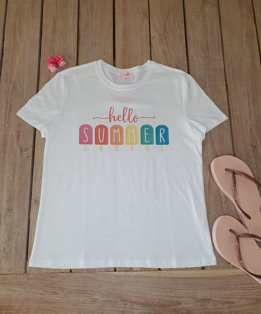 Hello Summer Cotton T-Shirt