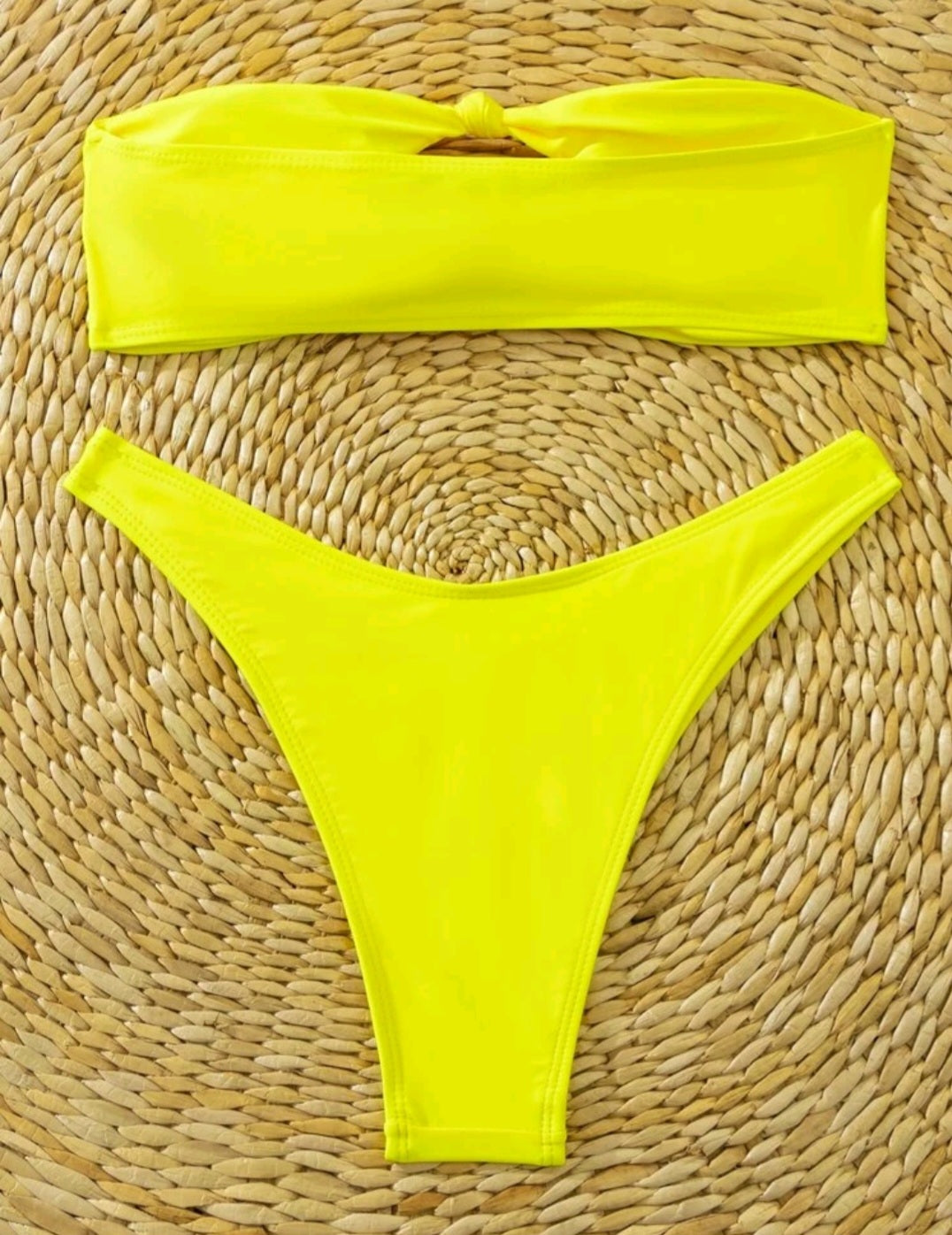 Yellow Knot Bikini