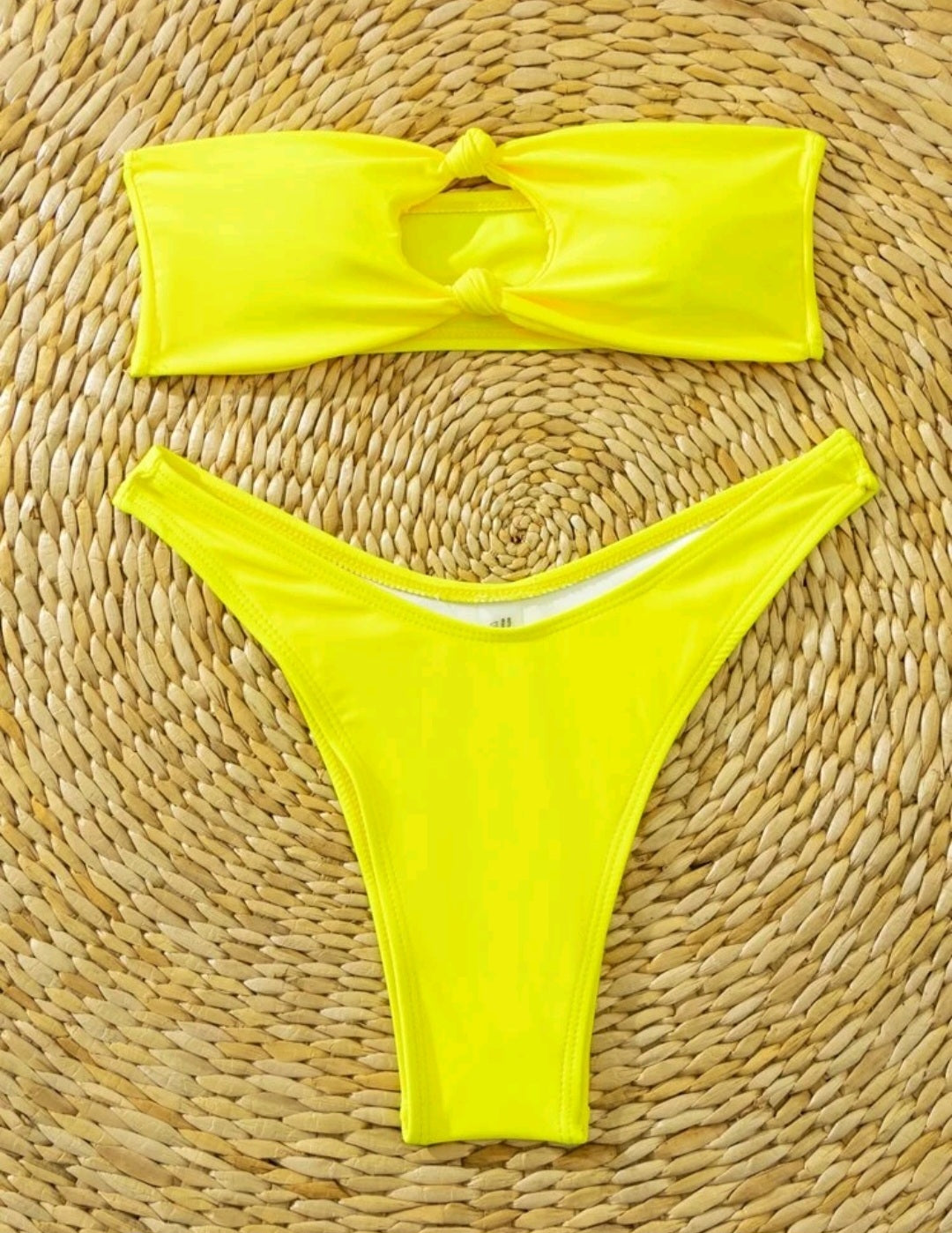 Yellow Knot Bikini