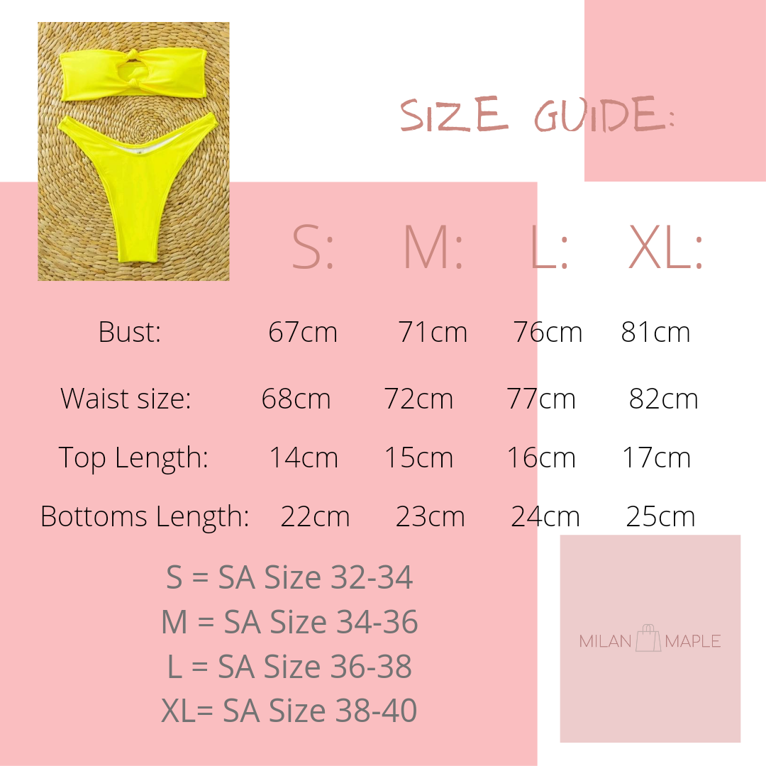 Yellow Knot Bikini