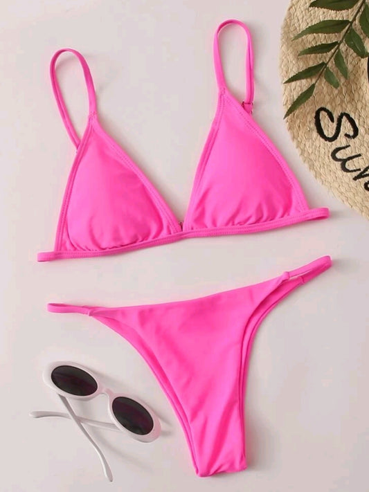 Neon Pink Bikini Set